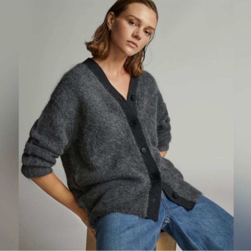 Everlane Heathered Gray Women's Cardigan